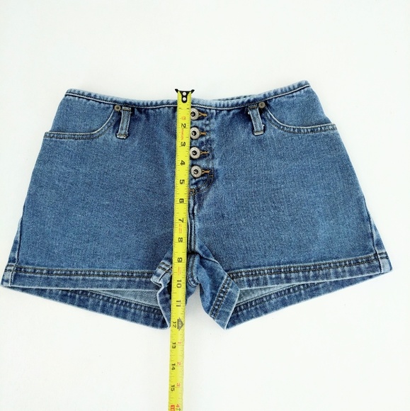 VINTAGE 90's | No Excuses Denim Button Up Shorts - Picture 5 of 7